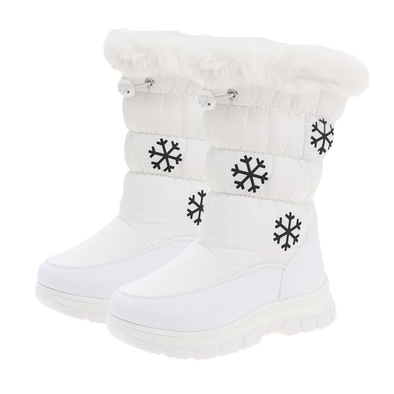 Soft and warm wool comfortable snow boots for girls, outdoor walking, hiking