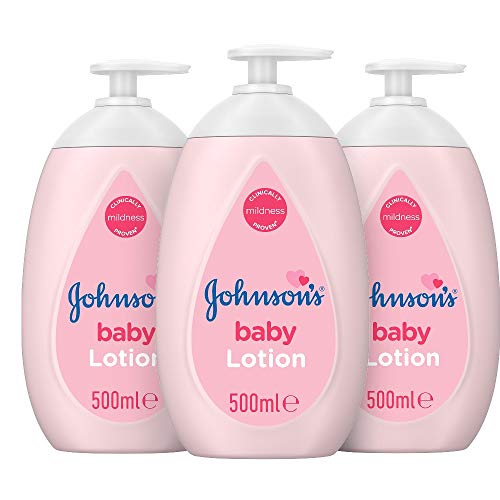 Johnson's Baby Loción Multipack - Suave y suave para pieles delicadas y uso diario - Hidratación 24 h - 3 x 500 ml