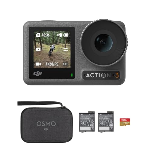 DJI Osmo Pocket 4 Creator Combo 6K Gimbal Camera with Wide-Angle Lens, Mic 3, Battery Handle, Tripod for Vlog
