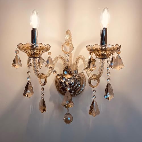 Classic Crystal Wall Sconce Crystal Wall Light 2 Lights European