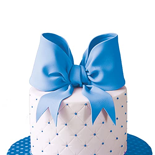 Image of BLOSSOM White - Blue Sugar Paste /Fondant for Cake Decorating, 200g - Pack of 2 (400g Total Pack Size)