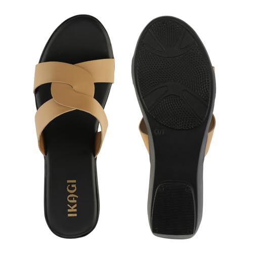 Image of IKAGI Sandal Fashion Wedding Casual Platform Wedges Slip-On Sandals For Womens & Girls
