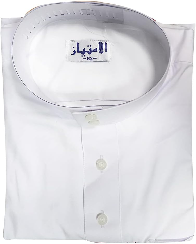 Traditional Dishdasha – Mens Saudi Style Thobe Classic - Full Length Long Sleeve Islamic Thobe - White XX-Large