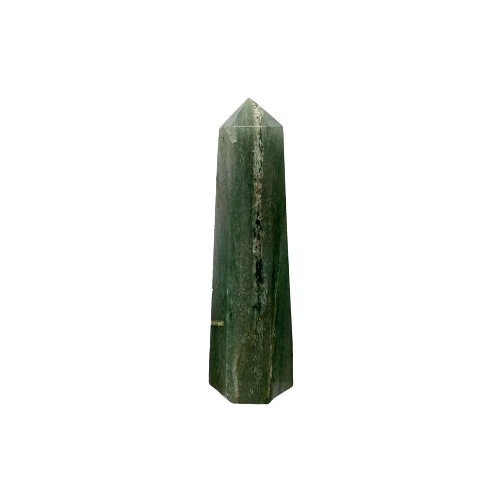 VIE Small Obelisk Tower, 7x2x1cm, Green Aventurine