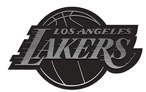 Emblema de níquel antiguo de Los Angeles Lakers con relieve metálico de alta duración