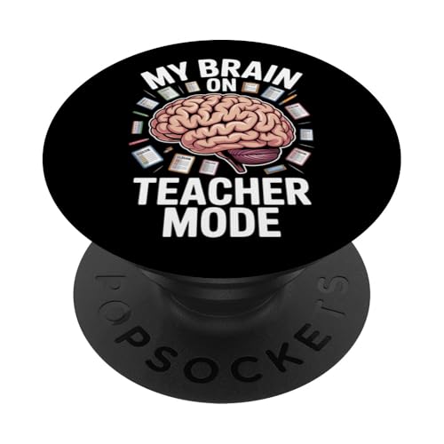 Mon Cerveau en Mode Enseignant PopSockets PopGrip Adhésif