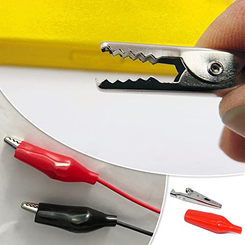 Image of 10 Pcs Boot Covered Testing Alligator Clips Detachable Mini Crocodile Clips to Use Mini Test Crocodile Clamp Clips for Lab Cable School