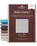 Formesse – Bella Donna Jersey. Edles Jersey-Spannbettlaken 200x220-200x240 cm - bis 30cm Höhe - 97% Baumwollzwirn, 3% Elastan, Aloe Vera und Arganöl/Spannbetttuch aus Deutschland - Nebelgrau