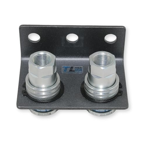 1/2" Body 1/2" NPT Thread | Agricultural Couplers Hydraulic Quick Connect with Break Away Mounting Bracket | ISO 5675 Ag Pioneer Style Couplers | Push/Pull Heavy-Duty Coupling | Model TL39B-2 by TL Topline - Used condition - Image 7