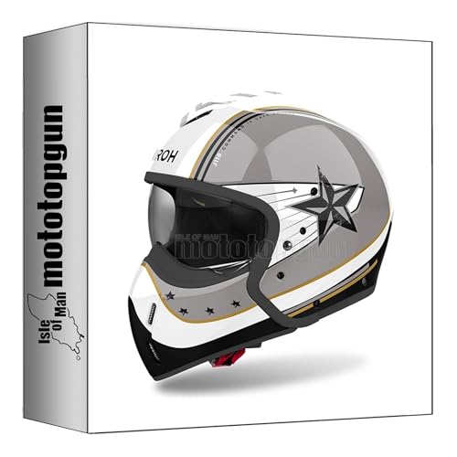 Casque moto Airoh J110 Command Gold Glitter XL chez Mototopgun
