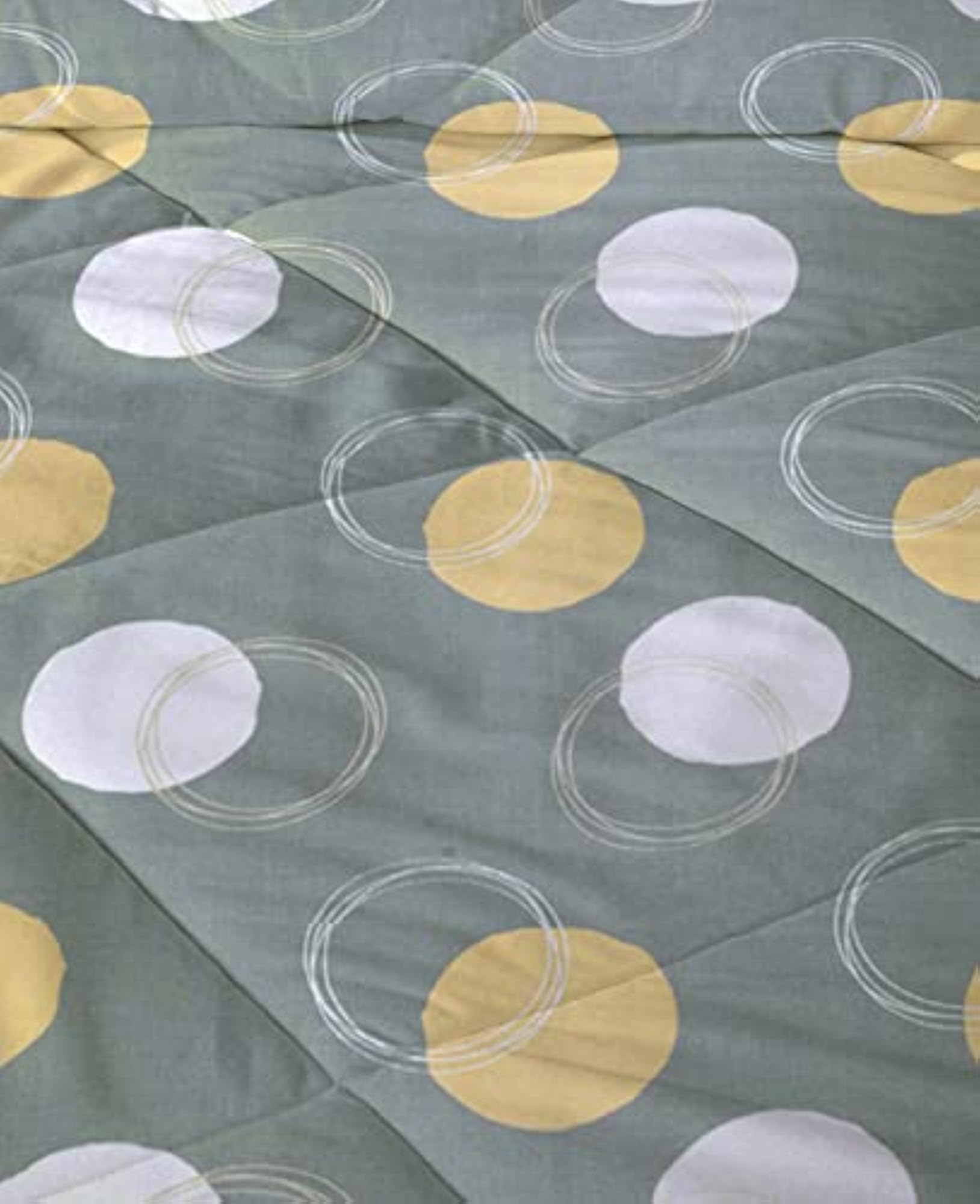Beautiful Print Cotton Reversible AC Comforter for Single Bed
