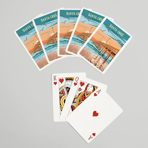 Juego de 52 Naipes Poker Santa Cruz California miniatura 7
