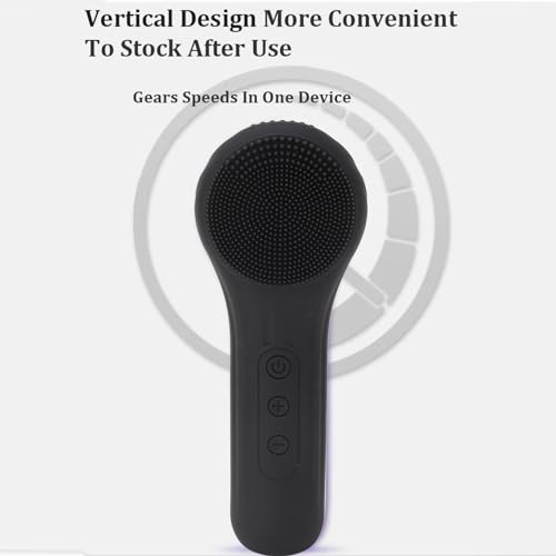 Brosse de nettoyage du visage à vibrations et silicone rechargeable