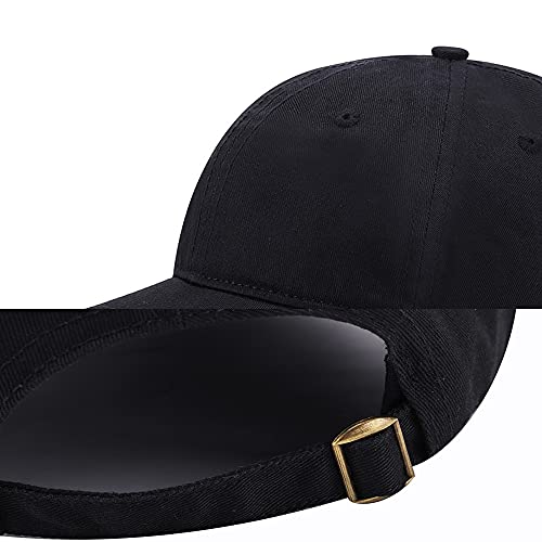 Men's Baseball Caps El Jefe Boss Embroidered Dad Hat Washed Cotton Embroidery Hat (Black,7 3/8) #TOP1