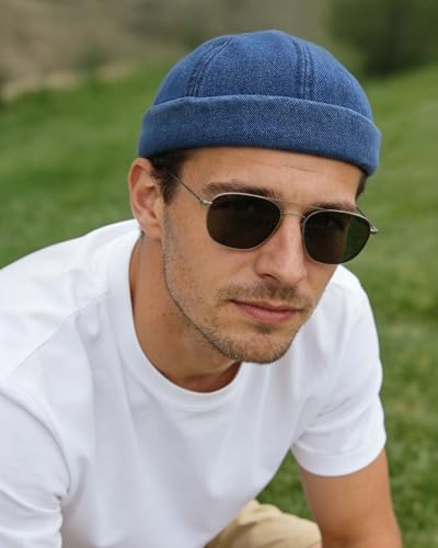Image of CLAPE Watch Cap Work Beanie Corduroy Docker Leon Brimless Hat Rolled Cuff Harbour Hat