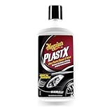 Meguiar's PlastX Clear Plastic Polish, Fast & Easy Clear Plastic Restorer for Headlights, Taillights, Soft Top Windows, and More, Remove Scratches, Cloudiness, Yellowing, and Oxidation, 10 oz.