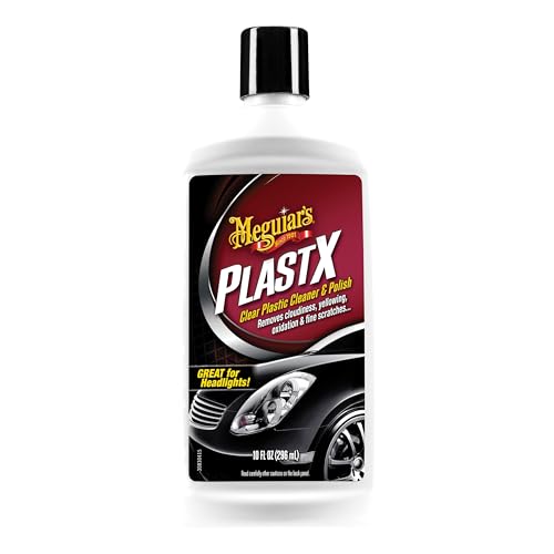 Meguiar's PlastX Clear Plastic Polish, Fast & Easy Clear Plastic Restorer for Headlights,...