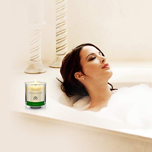 Natural Soy Wax Candle In Glass Jar | Luxury Cedar Balsam Scented Soy Candles | | Fresh Forest Scent | Long Burning 80 Hours Aromatherapy | Giftable Box | 10Oz #TOP4