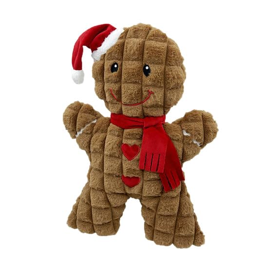 Pet Lou Christmas Gingerbread Man, juguete para perros
