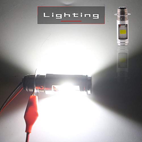 QasimLED 2pcs 9-80V P15D 12W COB 900 LM 6500 K Lamp Bulbs Motorcycle headlights Electric Auto Cars Road Driving High Low light Fog Light - Thumbnail 6