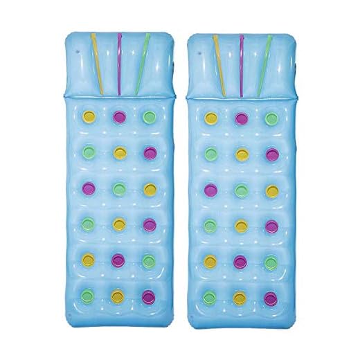 Bestway Colchón Hinchable Color Lounge De 188 X 71 Cm (2 Colchones), Color Azul