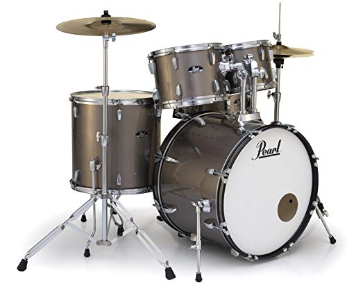 Image of Pearl, Drum Set, 5 Pcs, Roadshow, W /Stands & Cymbals -Bronze Metallic RS525SC /C (707)