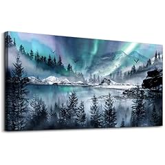 Blue Aurora Scenery Wall Pictures
