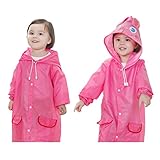 Naimo Children Cute Portable Poncho Raincoat Translucent Raincoat (Rabbit)