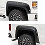 Bushwacker Pocket/Rivet Style Front & Rear Fender Flares | 4-Piece Set, Black, Smooth Finish | 40960-02 | Fits 2014-2015 GMC Sierra 1500