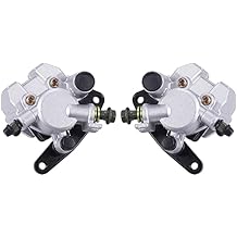 Front Right & Left Brake Caliper With Pads Compatible with YAMAHA Banshee 350 Grizzly 350 400 450 Big Bear 250 350 450 Blaster 200 Bruin 250 350 Raptor 350 660 Warrior 350 Bear Tracker 250
