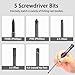 DULIWO Fishing Reel Repair Tools Kit, S2 Steel Screwdriver Set with Magnetic Tips for Reel and Rod Repair, Includes Flat, Raised Flat, Phillips & Hex Tips
