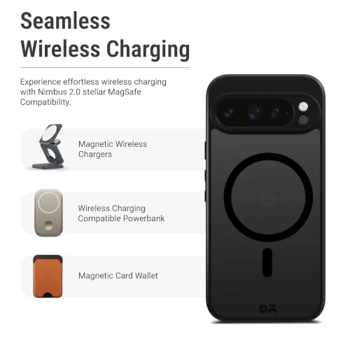 Image of DailyObjects Nimbus 2.0 Magnetic Phone Case Cover Compatible with Google Pixel 9 Pro XL | Wireless Charging Slim Back Cover | 2 Layer Edge Protection & Shockproof