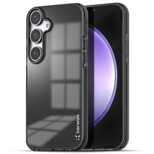 Image of KARWAN Back Cover| Samsung Galaxy S24 FE Back Cover |Polycarbonate Material| Full Camera Protection |Perfectly Fit| Case for Samsung Galaxy S24 FE - Black
