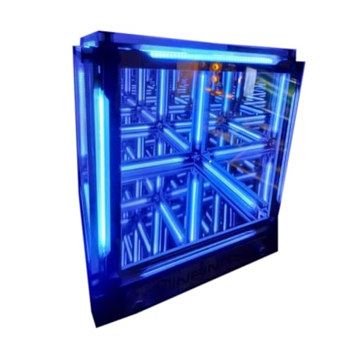 Lampe d'ambiance électrique contre la fatigue visuelle espace quadridimensionnel bleu