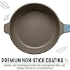 Goodful All-in-One Pan, Multilayer Nonstick, High-Performance Cast Construction, Multipurpose Design Replaces Multiple Pots and Pans, Dishwasher Safe Cookware, 11-Inch, 4.4-Quart Capacity, Blue Mist #4