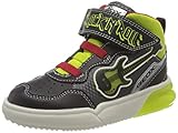 Atmungsaktiv Geox J GRAYJAY Boy B Sneaker, Black/Lime, 25 EU