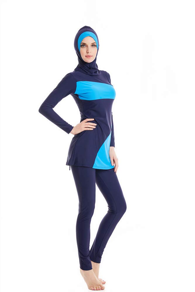Costume da Bagno Musulmano Donne Ragazze Costume da Bagno Muslim Swimwear Ragazze Signore Modesto Copertura Completa Beachwear Burqini Burkini