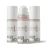 SAPURA Wärmesalbe Roll-On extra stark – Wärmebalsam für Muskeln & Faszien – Massage Roll-On mit Arnika & Capsaicin – gegen Verspannungen, Muskelkater & Rückenschmerzen – 50 ml (3 Stück)