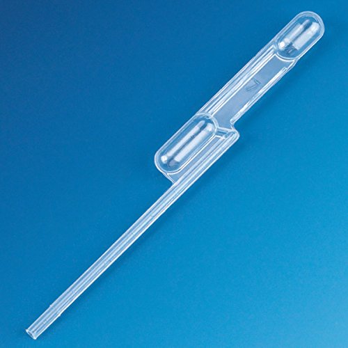 Globe Scientific 139114 Transfer Pipet, Exact Volume, LDPE, 0.10mL Capacity, 83mm Length, Pack of 5000