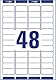 AVERY Zweckform L7636-25 Adressetiketten/Adressaufkleber (1.200 Etiketten mit ultragrip, 45,7x21,2mm auf A4, bedruckbar, selbstklebend, für Absenderetiketten, Papier matt) 25 Blatt, weiß