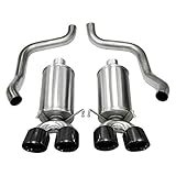 CORSA EXHST Corsa 21010BLK Axle-Back Exhaust (Chevrolet Corvette C6 2005-2008), 1 Pack