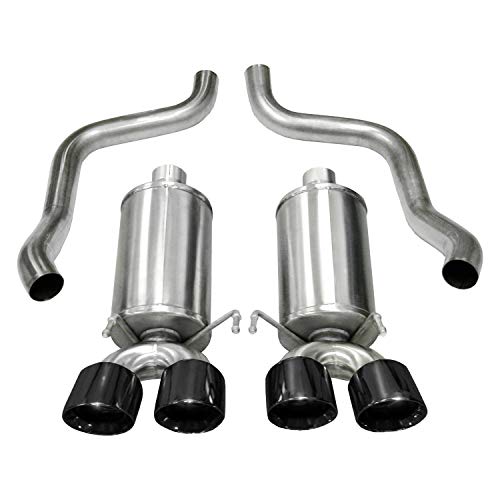 Corsa 21010BLK Axle-Back Exhaust (Chevrolet Corvette C6 2005-2008), 1 Pack