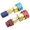 Honseadek Auto AC Conversion Kit for R1234yf to R134a Adapter with High Low Side Quick Couplers Brass Fittings for Car Air Conditioning Systems #2
