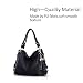 Imagen de NICOLE & DORIS Bolso de Mano para Mujer Bolsos de Hombro de Cuero Suave Grande Elegante Bandolera Bolso Tote Bolso con Bandolera Ajustable Negro