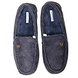 Mocassin Homme, Chausson Homme Antidérapant, Bleu Taille 43