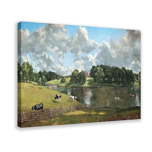 Toile Wivenhoe Park John Constable cadre suspendu pour habiller un mur vide