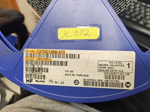 (1 PC) CAT24C128WI-GT3 ON IC EEPROM 128KBIT I2C 1MHZ 8SOIC