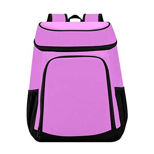 Lavender Magenta Cooler Backpacks Lightweight Camping Bags Lunch Backpack with Cooler Compartment