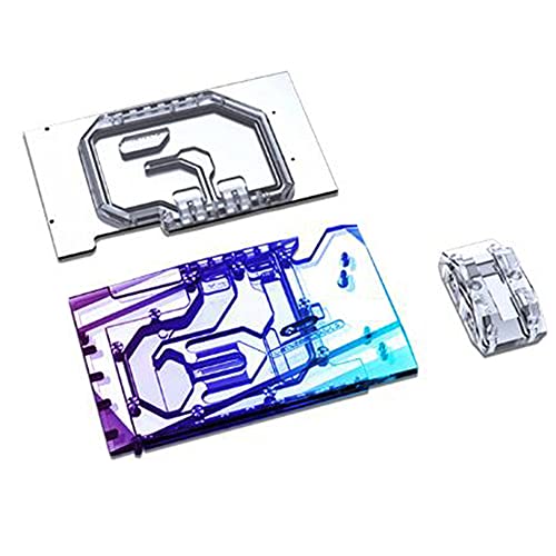 Bykski GPU Copper RBW LED Water Cooling Block for NVIDIA Geforce RTX3090 Founders Edition (5V LED GPU Block with Water Cooling Copper Backplate)