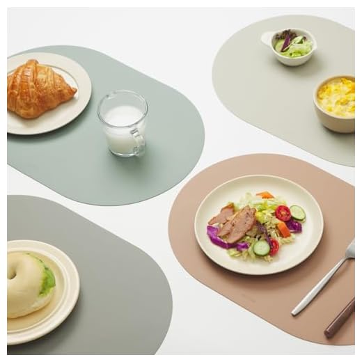 Elegant Matte Silicone Placemats